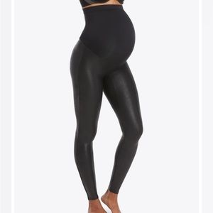 Spanx Mama faux leather maternity legging